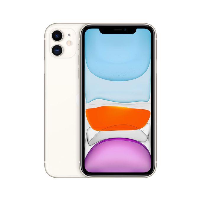 Apple IPhone 11 6.1 Inch Liquid Retina LCD (4GB RAM 128GB ROM) IOS 13 (12MP+12MP White is available at Efritin