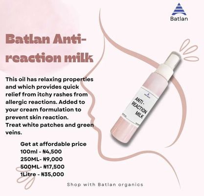 BATLAN ANTI REACTION MILK is available at Efritin
