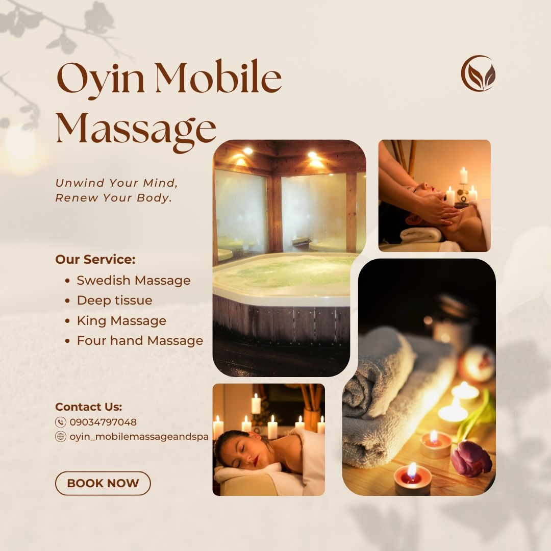Home/Hotel Massage In Lekki is available at Efritin
