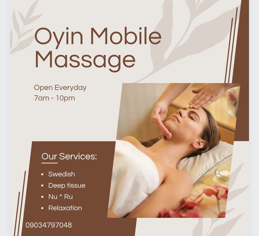 Mobile Massage In Ikeja is available at Efritin