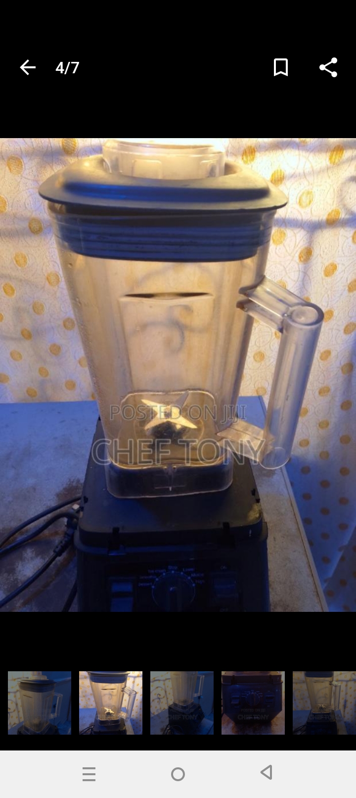 Rite tek blender is available at Efritin