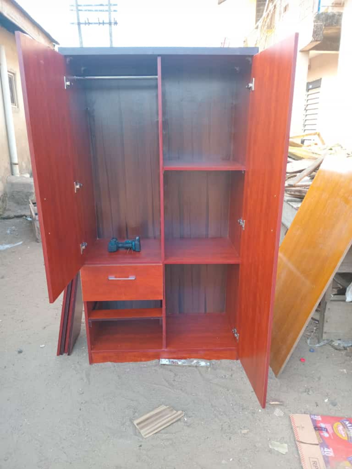 wooden wardrobe is available at Efritin